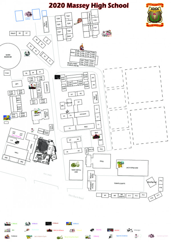 High School Classroom Map