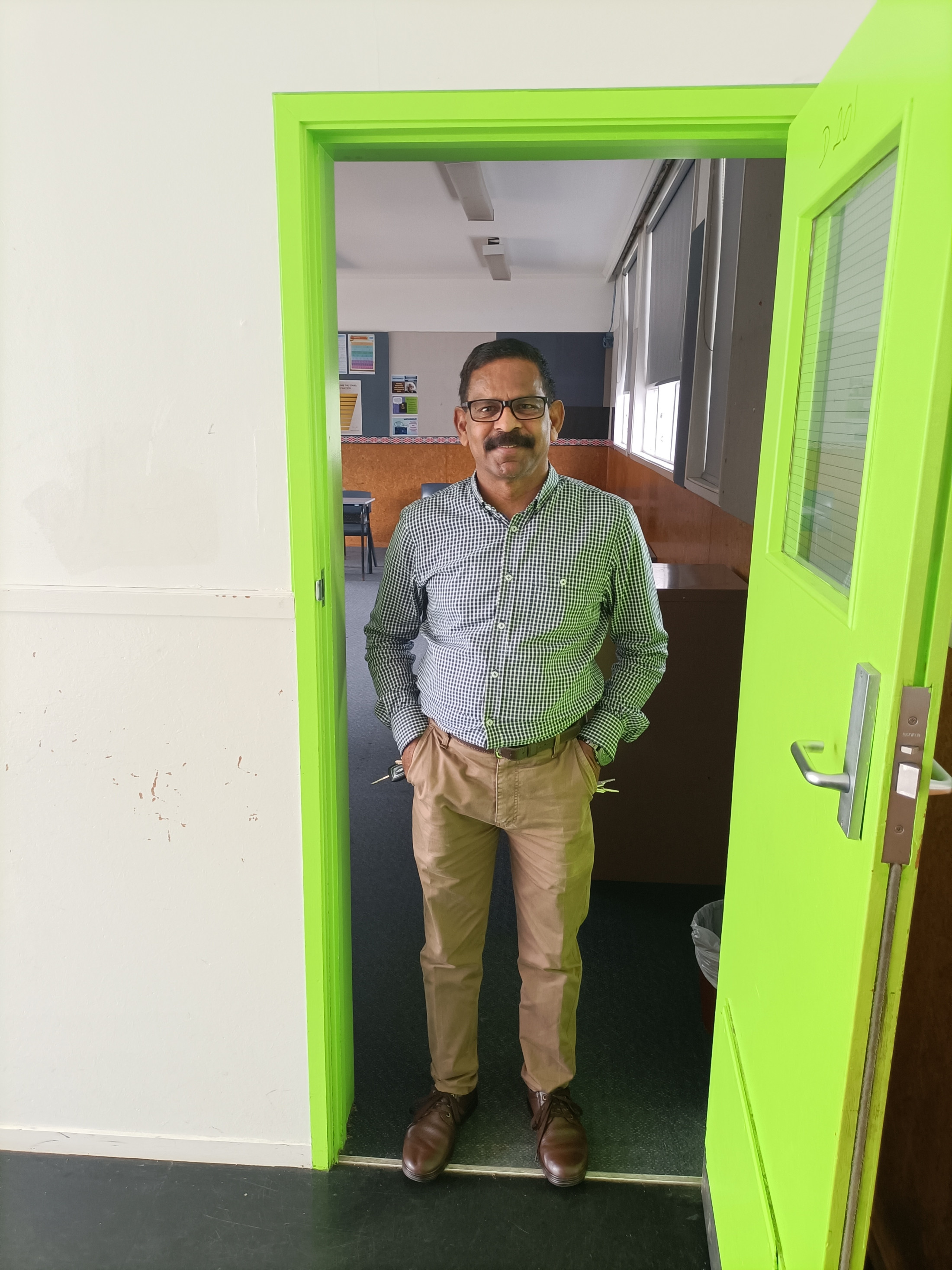 After 27 years in D201, Mr Vimal Gunawardena closes the door for the last time as he prepares to move into his new classroom